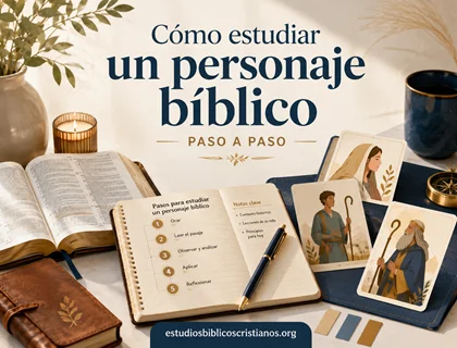 Cómo estudiar un personaje bíblico paso a paso