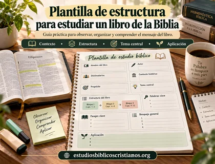 Plantilla de estructura para estudiar un libro de la Biblia